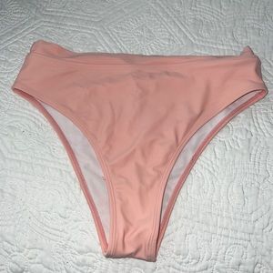 Shein pink high waisted bikini bottoms